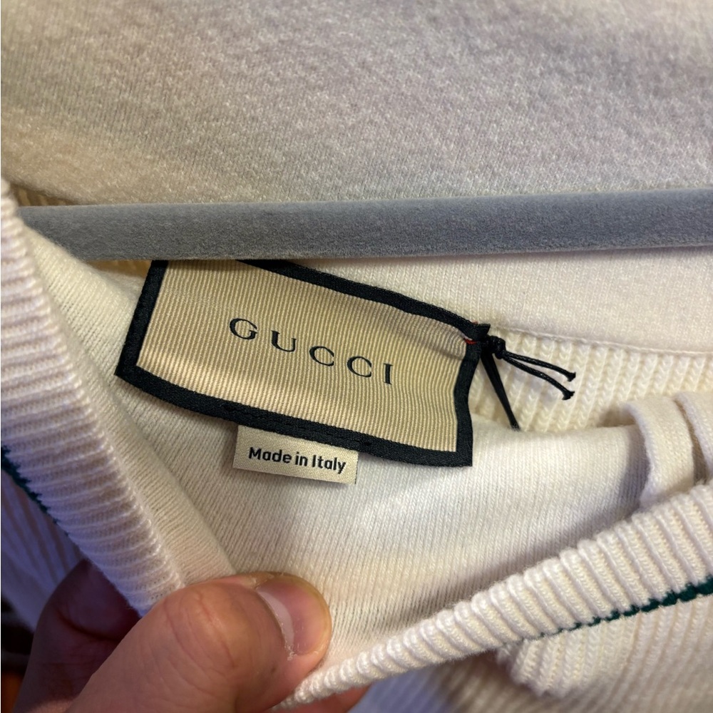 Gucci Cream Joggers with Red and Green Accents - Picture 4 of 8